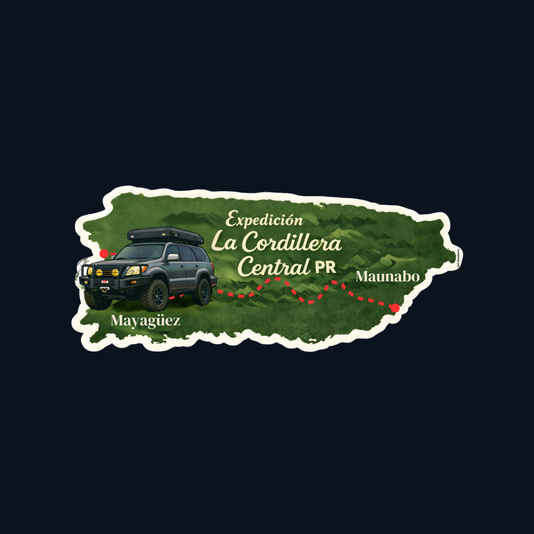 Expedición la Cordillera Central PR Mini Sticker