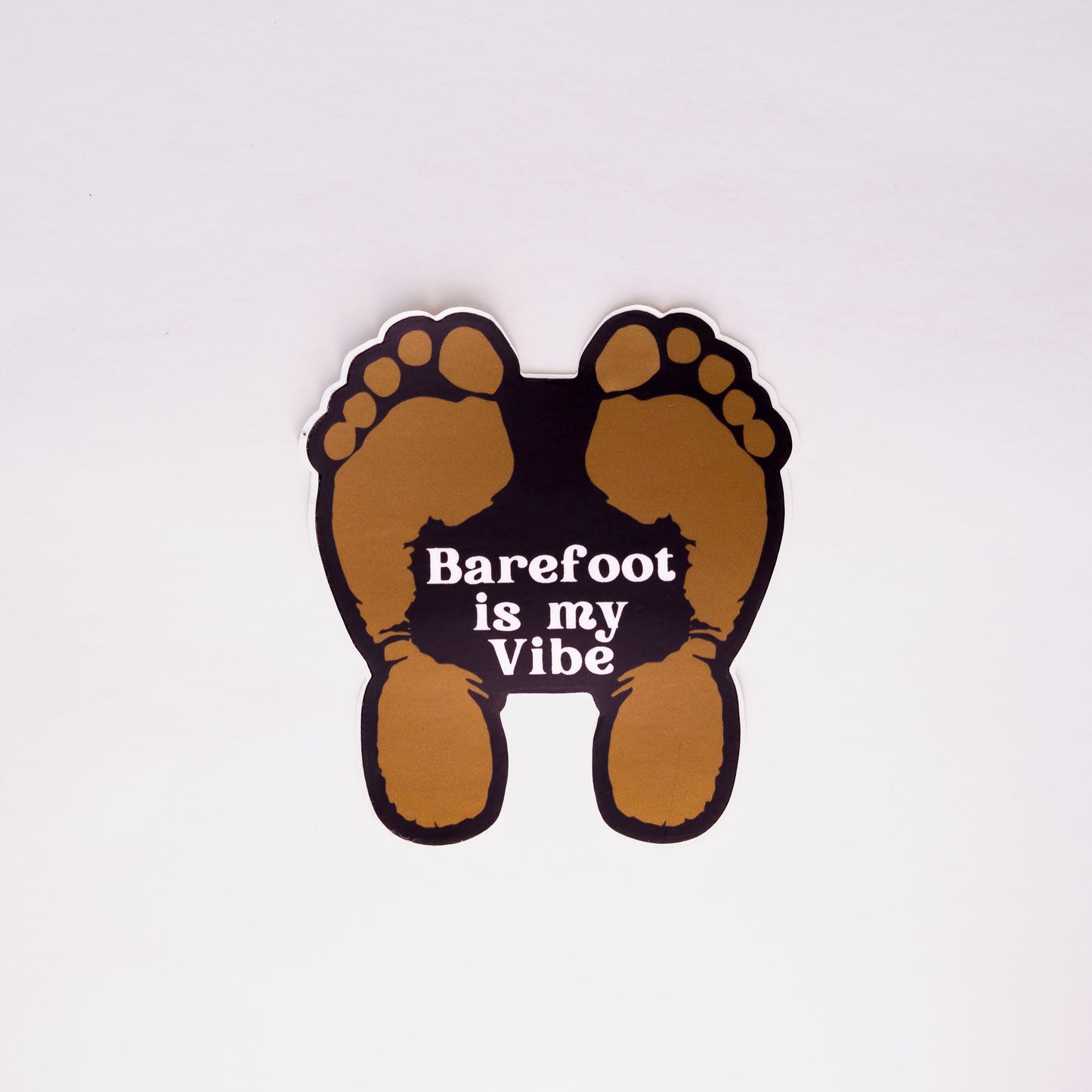 Barefoot is my Vibe Sticker