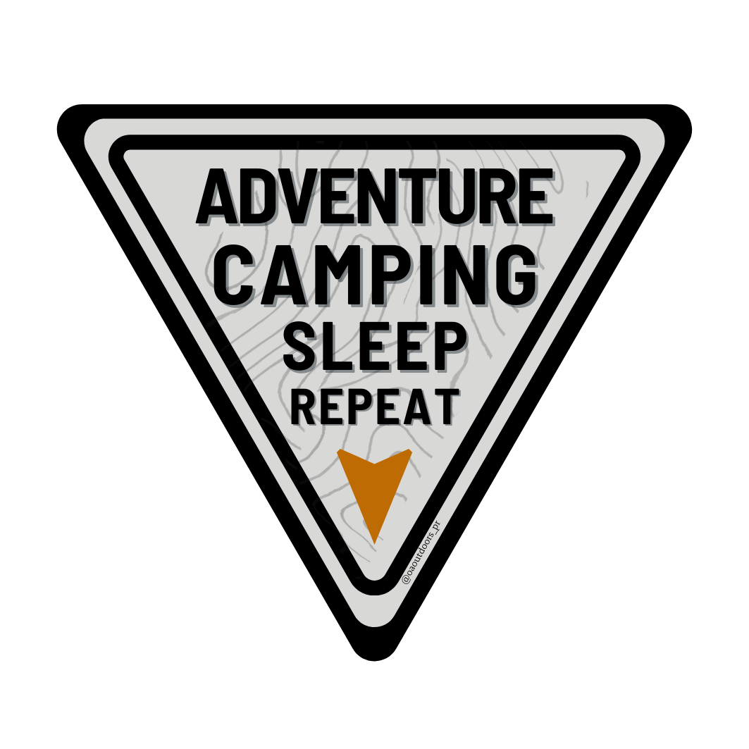 Adventure, Camping, Sleep Repeat Sticker