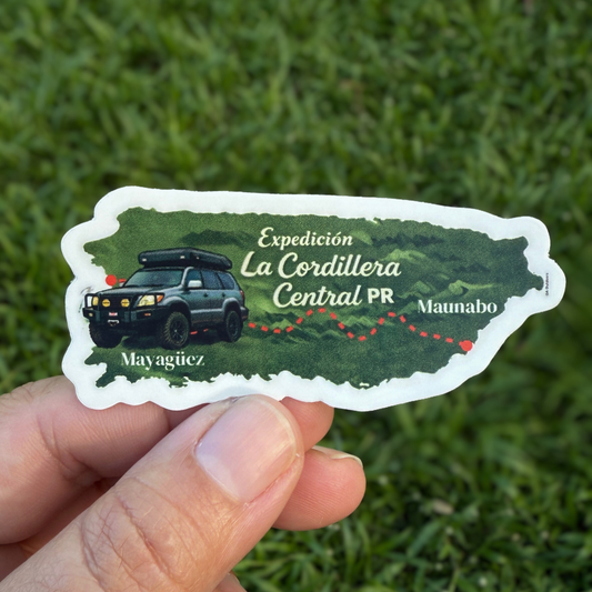 Expedición la Cordillera Central PR Mini Sticker