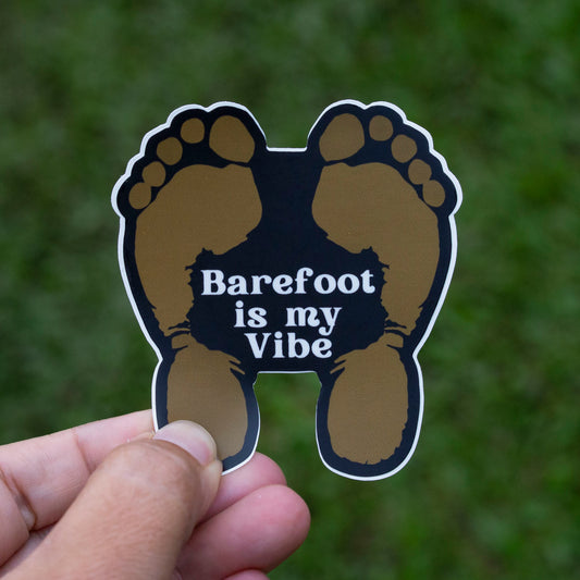 Barefoot is my Vibe Sticker